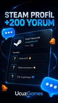 +200 Steam Profil Yorum Boost