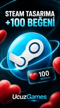 +100 Steam Tasarım Beğeni Boost